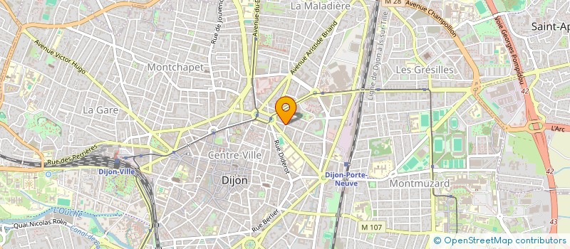 localisation de l'entreprise C&C COMMUNICATION à DIJON