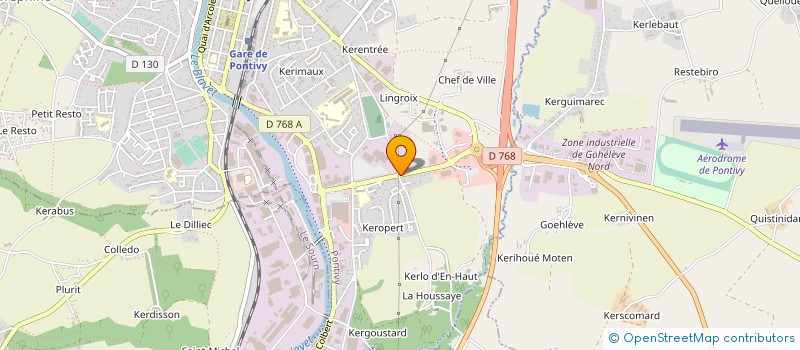 localisation de l'entreprise C.C CONCORDE  PONTIVY