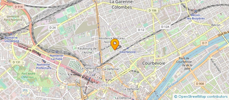 localisation de l'entreprise C.C.D. à COURBEVOIE