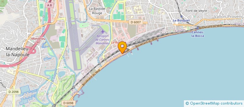 localisation de l'entreprise C.C.D. CONSEIL COURTAGE DEFISCALISATION à CANNES