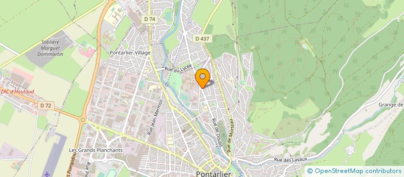 localisation de l'entreprise C.C.D.LEBON  PONTARLIER