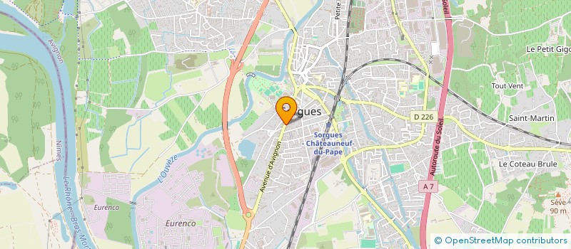 localisation de l'entreprise C.C.DEVELOPPEMENT à SORGUES