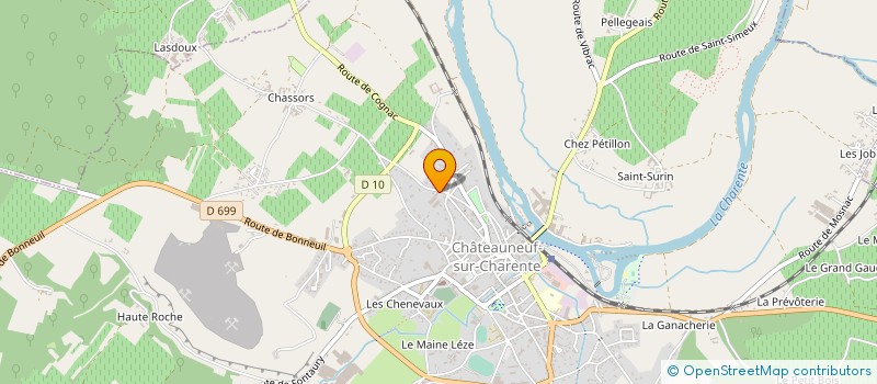 localisation de l'entreprise C.C. DIM à CHATEAUNEUF-SUR-CHARENTE