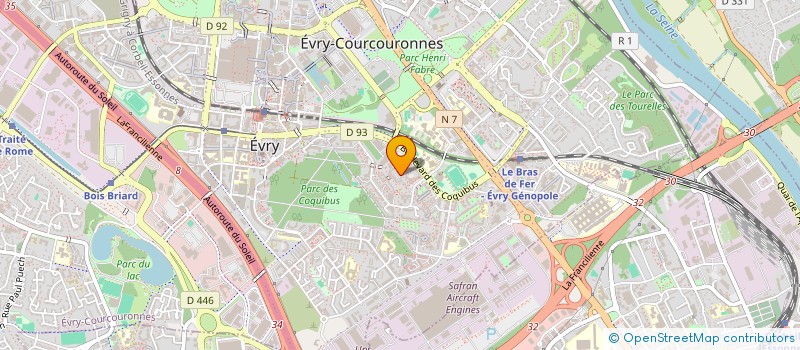 localisation de l'entreprise C&C DISTRIBUTION  EVRY-COURCOURONNES