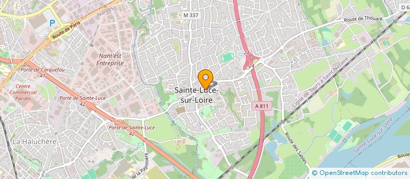 localisation de l'entreprise C & C DOREILLE à SAINTE-LUCE-SUR-LOIRE