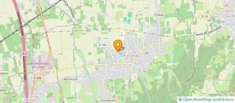 localisation de l'entreprise C.C.E.B  CHASSELAY