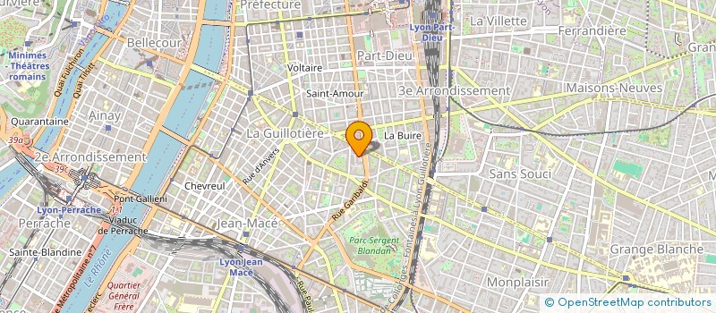 localisation de l'entreprise C.C.E.T.B ( CONSULTATION COORDINATION EXECUTION TRAVAUX BATIMENT )  LYON