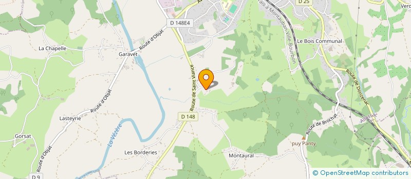 localisation de l'entreprise C.C.E.V à ALLASSAC