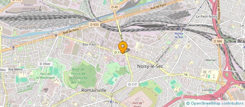 localisation de l'entreprise C.C.F. à NOISY-LE-SEC