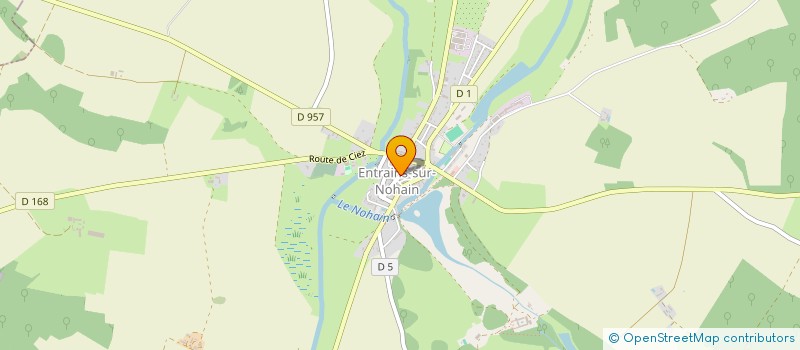 localisation de l'entreprise C.C.F.R. à ENTRAINS-SUR-NOHAIN