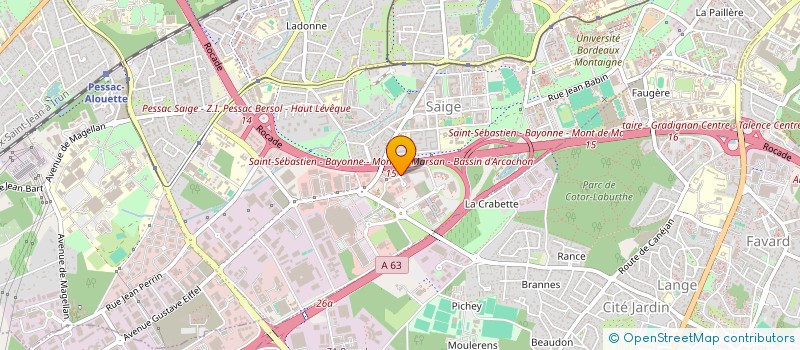 localisation de l'entreprise C&C FINANCIERE à PESSAC