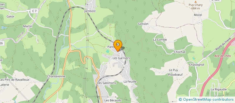 localisation de l'entreprise C C G V PANTHEZE  THIERS