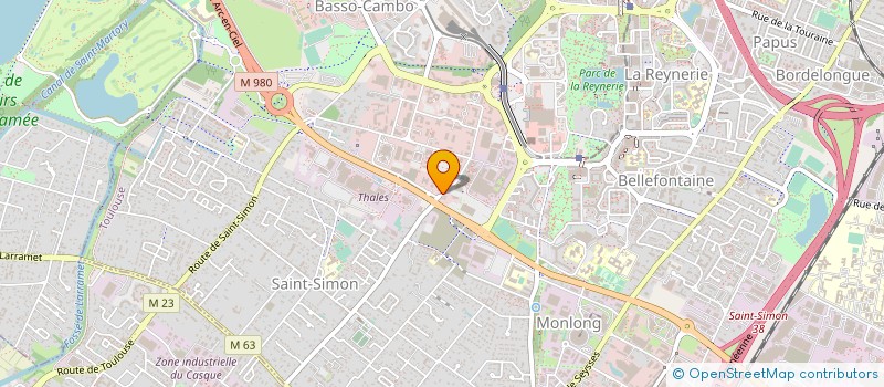 localisation de l'entreprise C.C GESTION à TOULOUSE