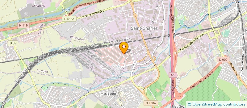 localisation de l'entreprise C.C.H à PERPIGNAN