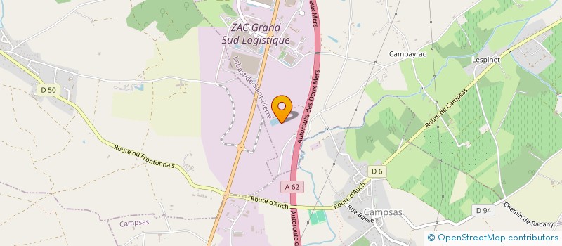 localisation de l'entreprise C.C.H.  SAINT-NAUPHARY