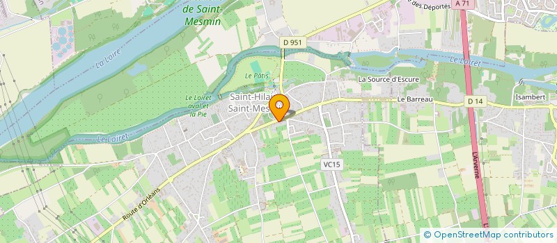 localisation de l'entreprise C.C. HOLDING à SAINT-HILAIRE-SAINT-MESMIN