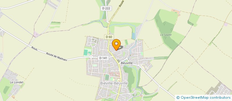 localisation de l'entreprise C&C HOLDING  BIEVILLE-BEUVILLE