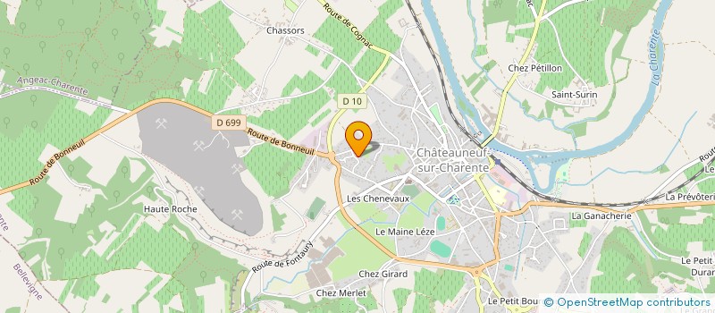 localisation de l'entreprise C&C IMMO 16  CHATEAUNEUF-SUR-CHARENTE