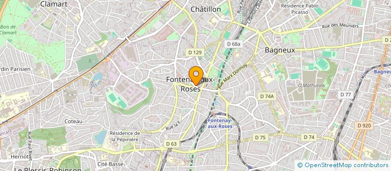 localisation de l'entreprise C.C.IMMO à FONTENAY-AUX-ROSES
