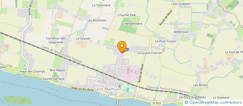 localisation de l'entreprise C&C IMMO 49  LOIRE-AUTHION