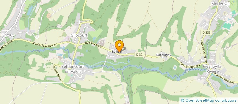 localisation de l'entreprise C&C IMMO  GILOCOURT