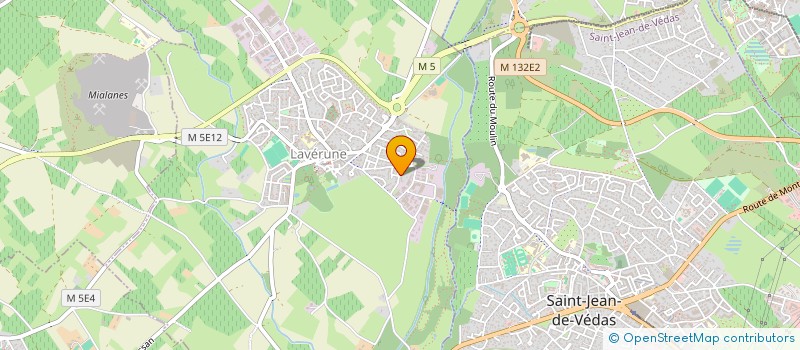 localisation de l'entreprise C.C IMMO  LAVERUNE