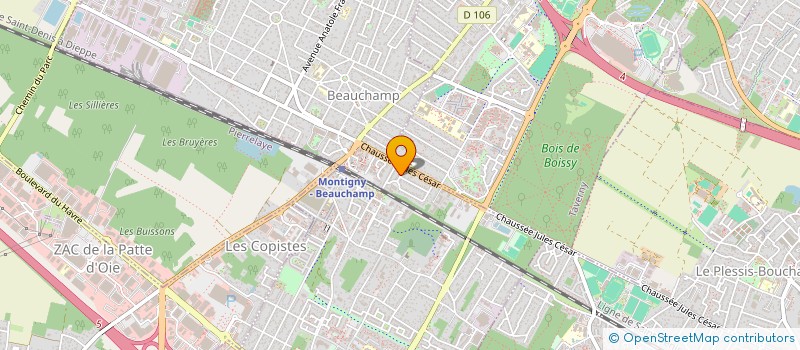 localisation de l'entreprise C&C IMMO  BEAUCHAMP