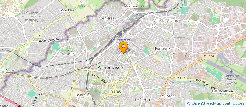 localisation de l'entreprise C.C. IMMOBILIER à ANNEMASSE