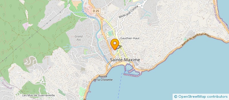 localisation de l'entreprise C & C IMMOBILIER  SAINTE-MAXIME