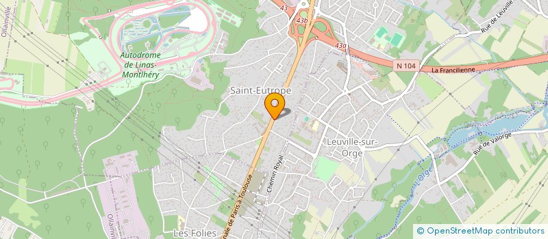localisation de l'entreprise C & C INGENIERIE à LINAS