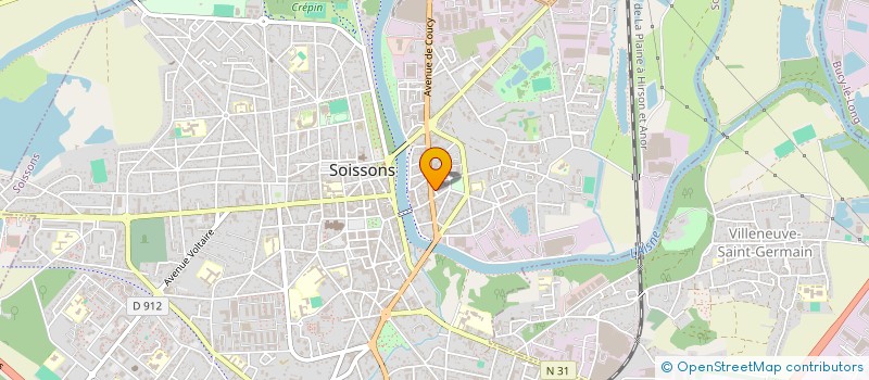 localisation de l'entreprise C&C INVEST à SOISSONS