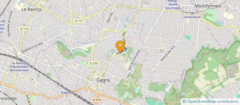 localisation de l'entreprise C.C.J.F à GAGNY