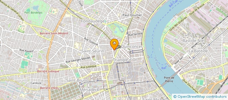 localisation de l'entreprise C.C.J. HUGUERIE à BORDEAUX