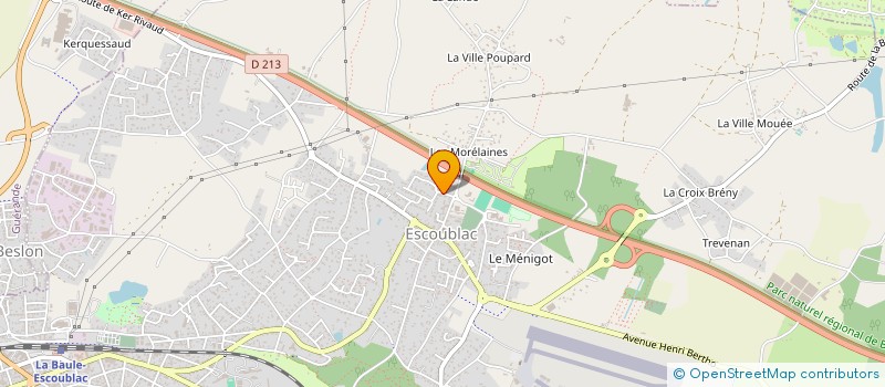 localisation de l'entreprise C.C.K.F.  LA BAULE-ESCOUBLAC