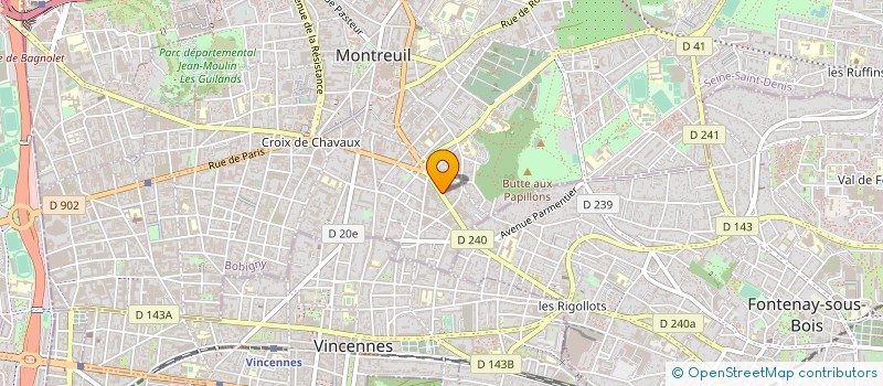 localisation de l'entreprise C.C.L. à MONTREUIL