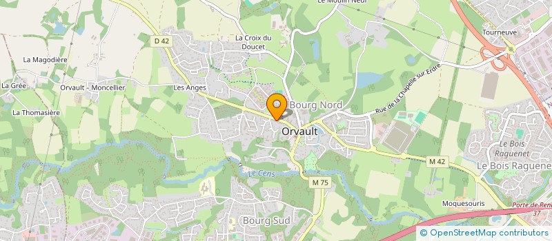 localisation de l'entreprise C.C.L. LA FREBAUDIERE à ORVAULT