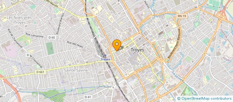 localisation de l'entreprise C.C.L. OSSATURE BOIS à TROYES