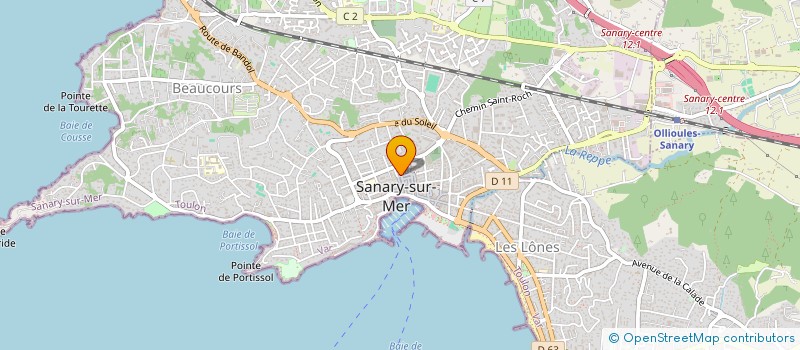 localisation de l'entreprise C&C LOCATION à SANARY-SUR-MER