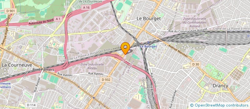 localisation de l'entreprise C.C.M. à LA COURNEUVE