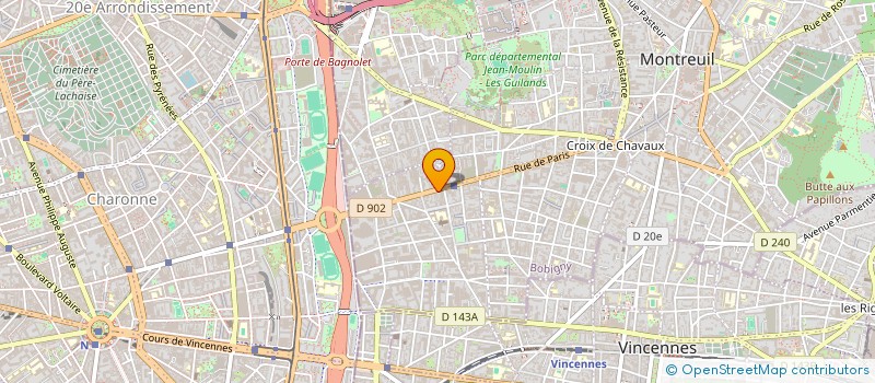 localisation de l'entreprise C.C.M.A à MONTREUIL