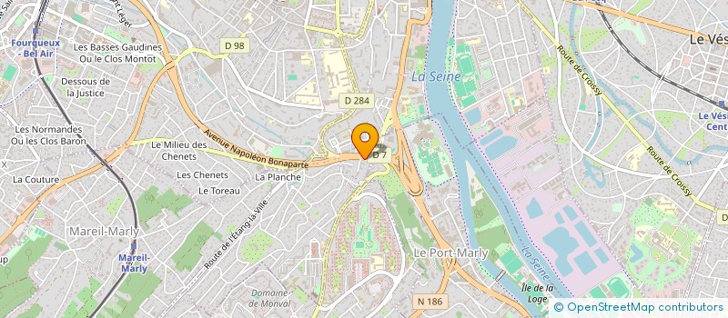 localisation de l'entreprise C.C.M. CORTIN  LE PECQ