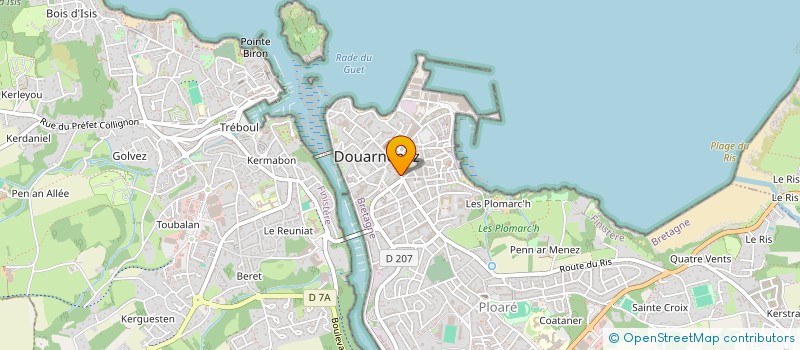 localisation de l'entreprise C.C.M.DOUARNENEZ-TREBOUL  DOUARNENEZ