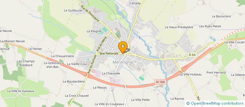 localisation de l'entreprise C.C.M. DU PAYS DE MENE  MERDRIGNAC