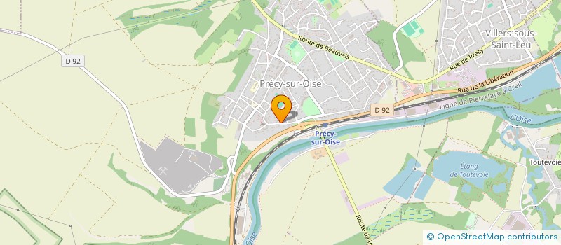 localisation de l'entreprise C.C.M.L.  PRECY-SUR-OISE