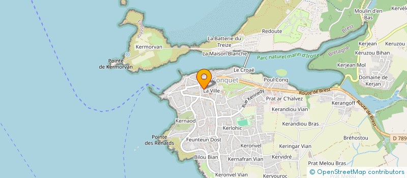 localisation de l'entreprise C.C.M LE CONQUET  LE CONQUET