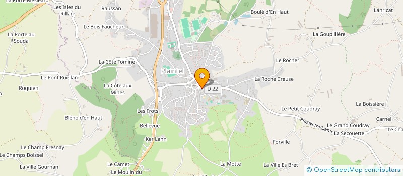 localisation de l'entreprise C.C.M. PAYS DU GOUET ET DU LIE  PLAINTEL