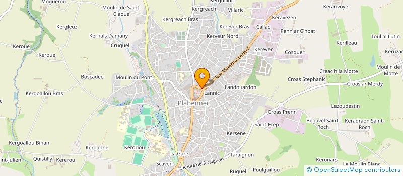 localisation de l'entreprise C.C.M. PLABENNEC BOURG-BLANC  PLABENNEC