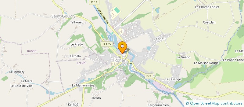 localisation de l'entreprise C.C.M. ROHAN-REGUINY  ROHAN