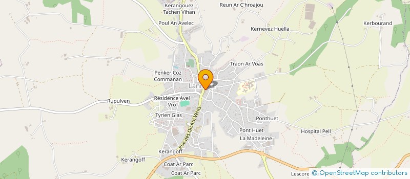 localisation de l'entreprise C.C.M. TREGOR LITTORAL  LANMEUR