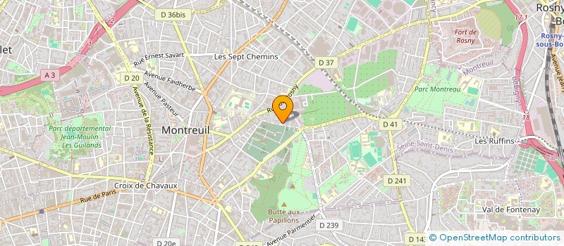 localisation de l'entreprise C-C MODE à MONTREUIL